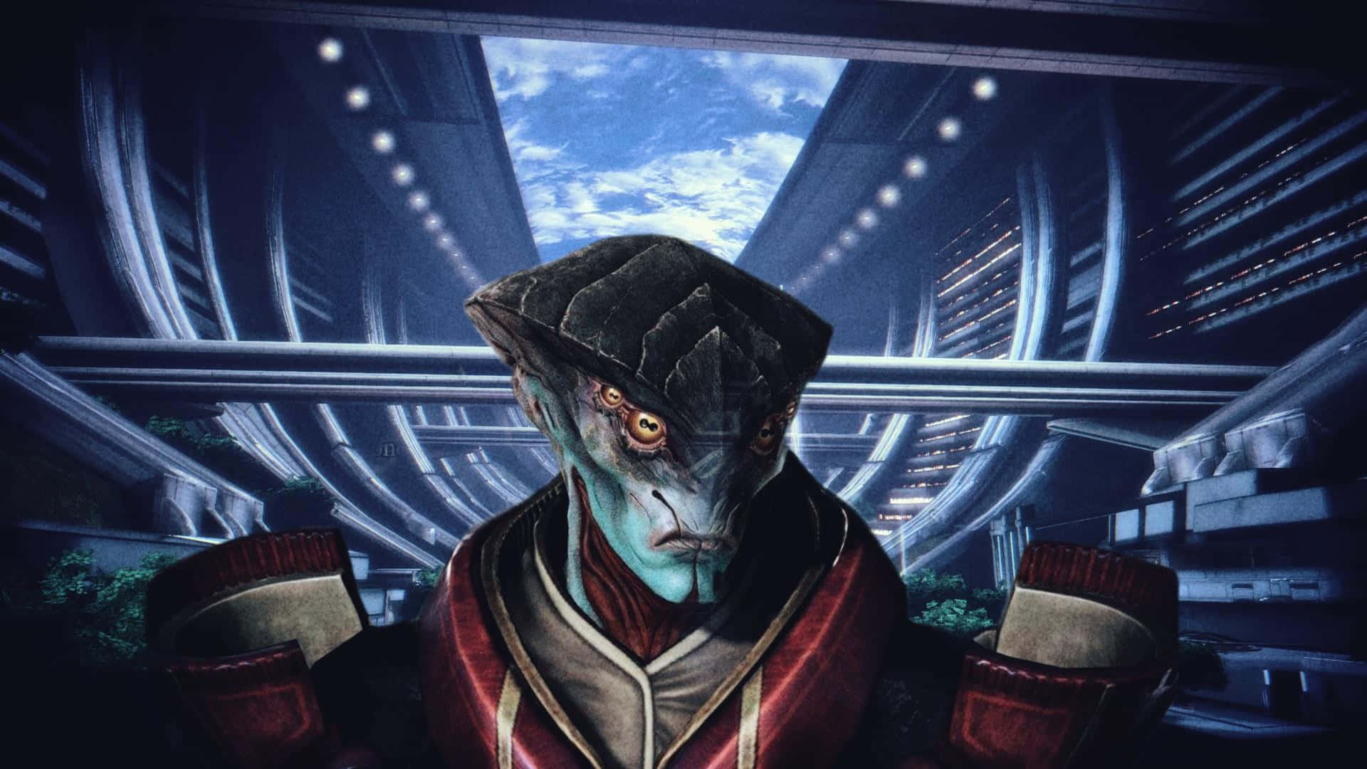 Javik, the Prothean warrior, in Mass Effect Wallpaper