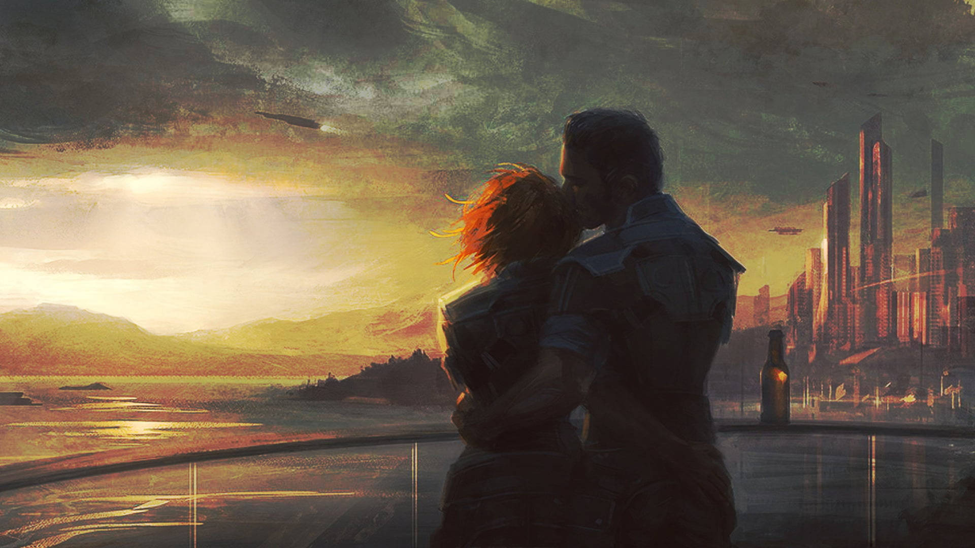 Mass Effect Kaidan And Miranda Couple Wallpaper