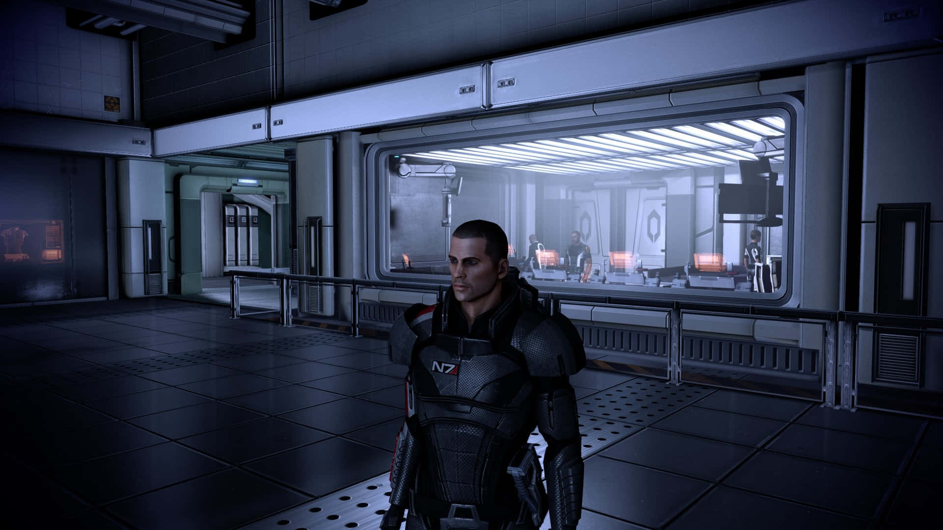 Mass Effect Legendary Edition, featuring iconic characters and detailed worlds Wallpaper