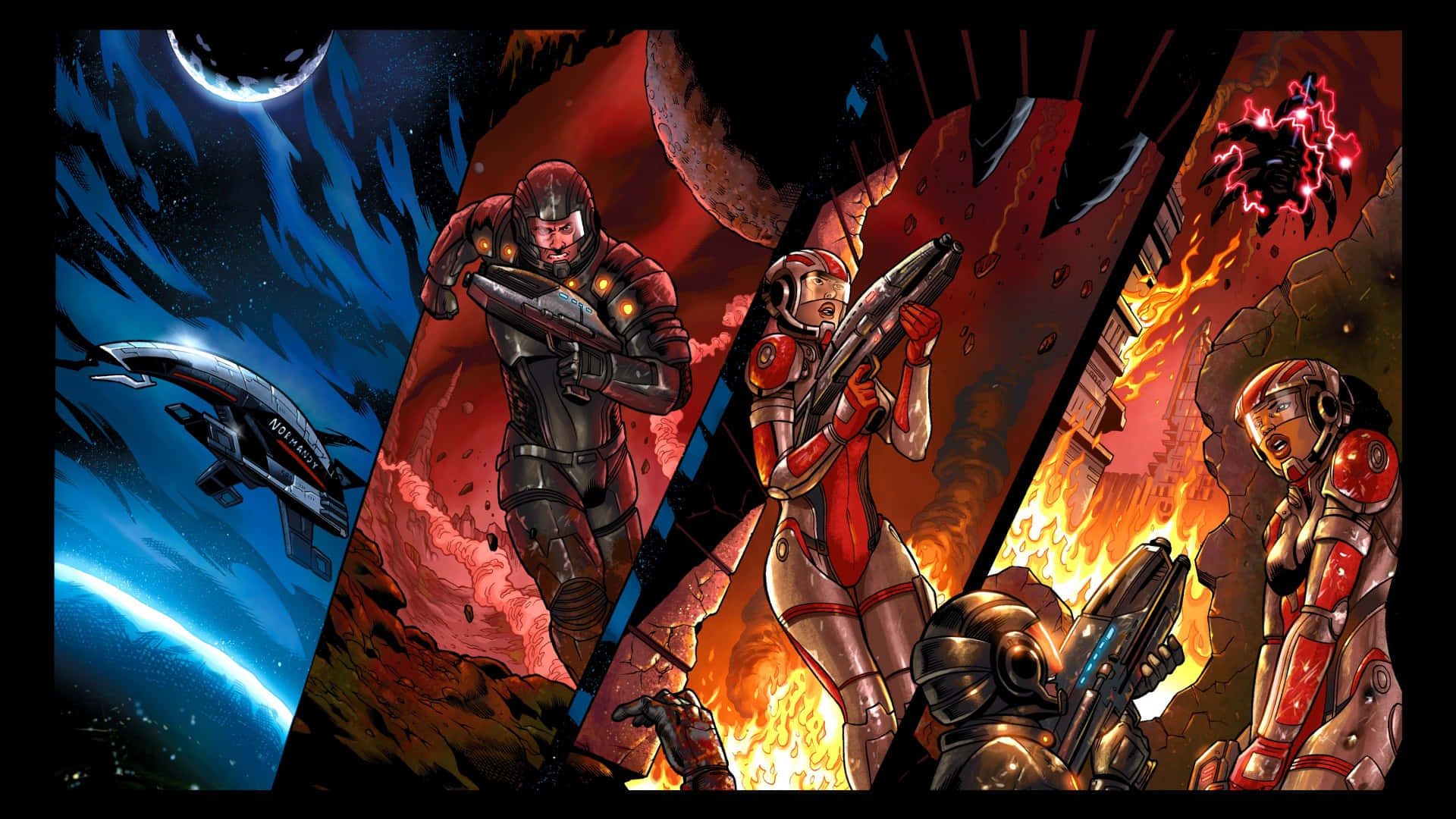 Stunning Mass Effect Legendary Edition universe Wallpaper