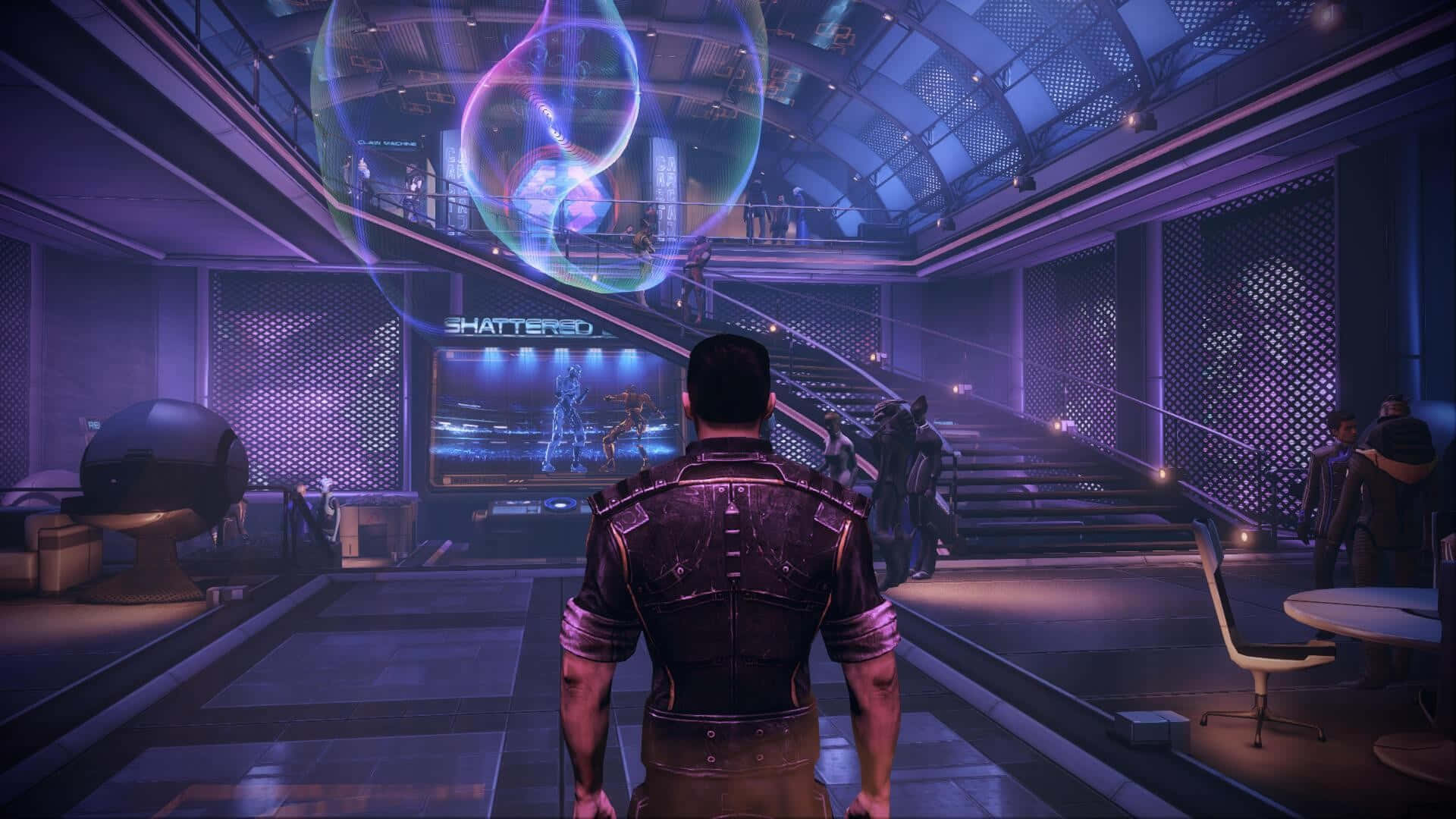 Comandanteshepard Y Su Equipo En Mass Effect Legendary Edition Fondo de pantalla