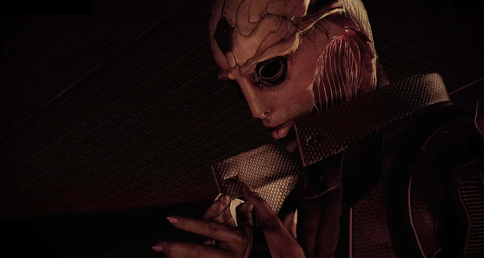 Mass Effect Legendary Edition Intense Space Battle Wallpaper