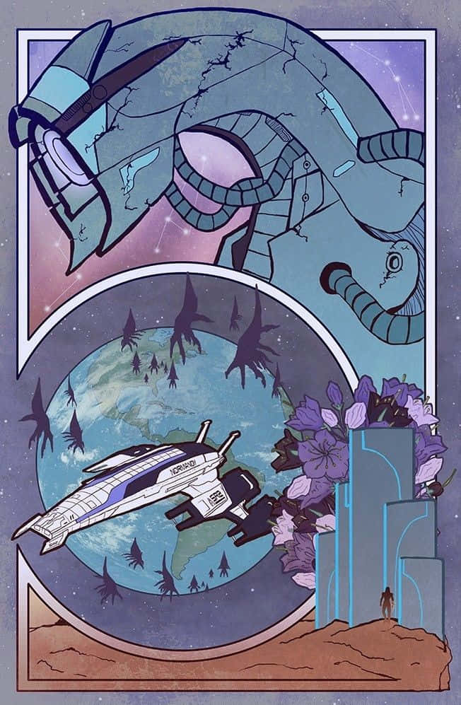Legion, the Geth Infiltrator, from Mass Effect Series Wallpaper