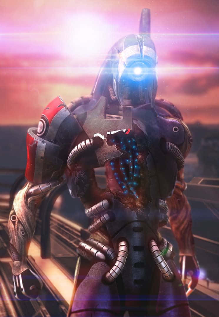 Legion, the enigmatic Geth Unit from Mass Effect Wallpaper