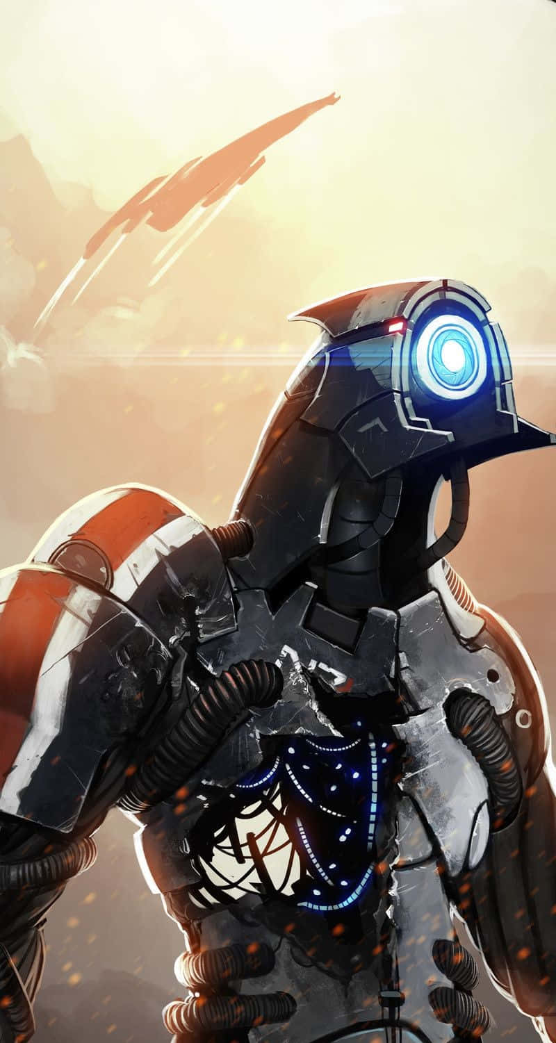 Mass Effect's Legion stands tall in the battlefield Wallpaper