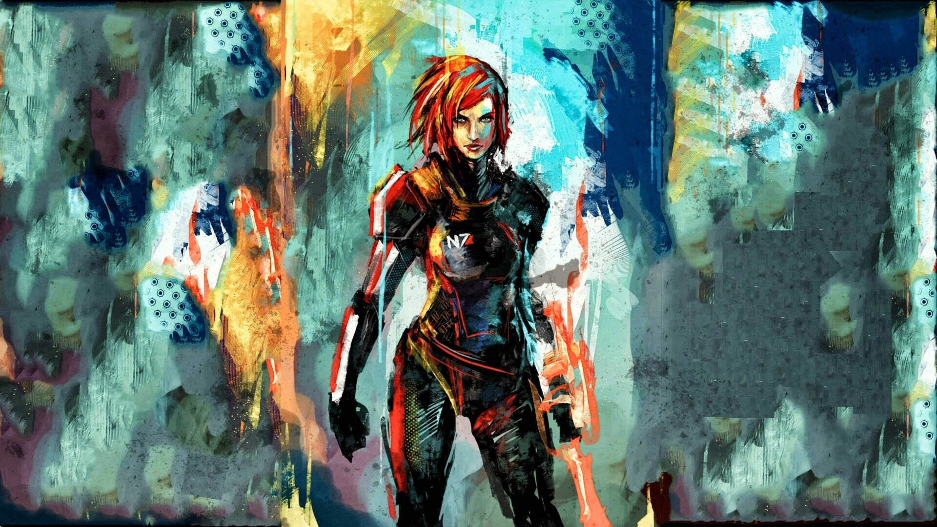 Mass Effect Miranda Painting Wallpaper