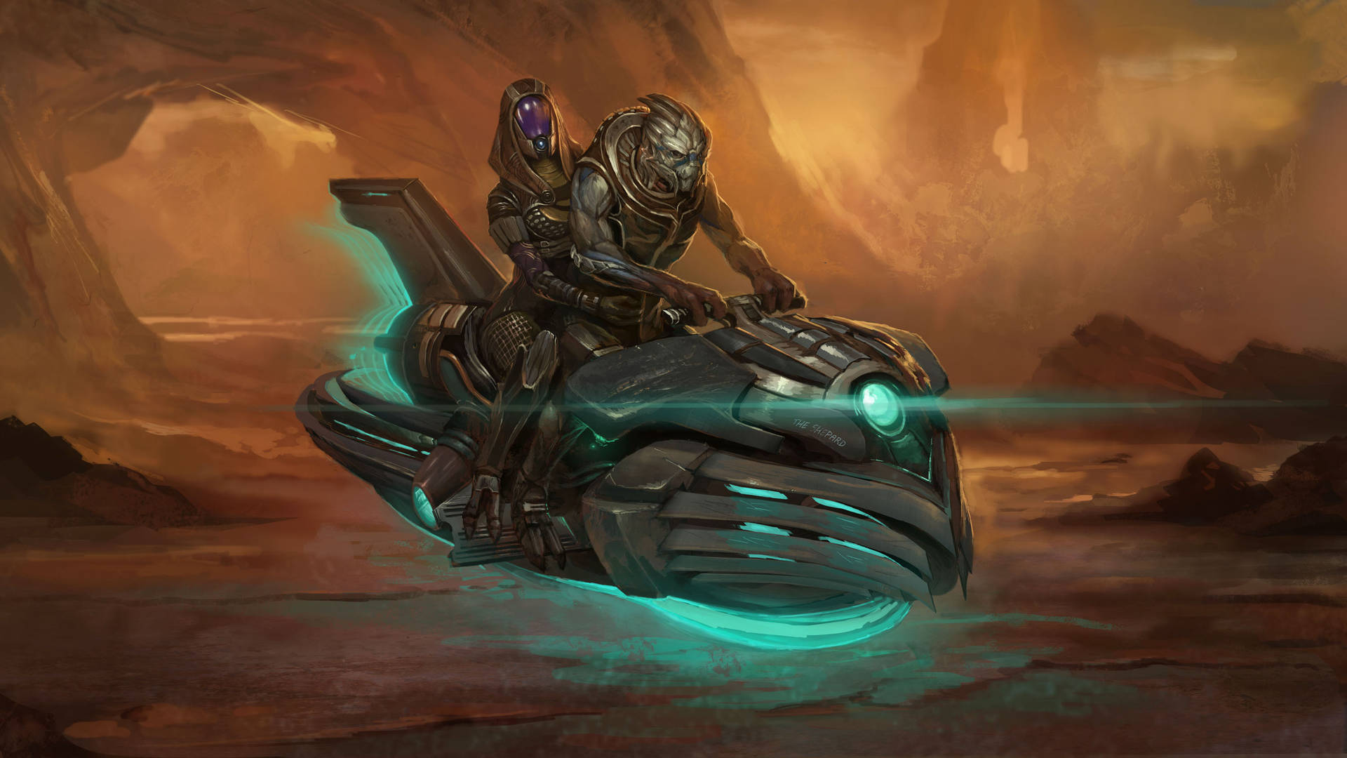 Mass Effect Motorbike 4K Wallpaper