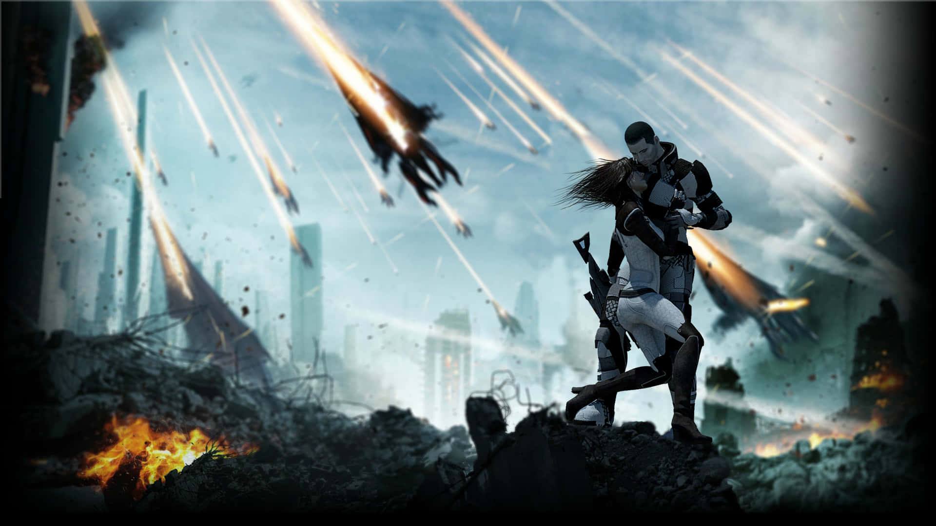Acciónmultijugador De Mass Effect Fondo de pantalla