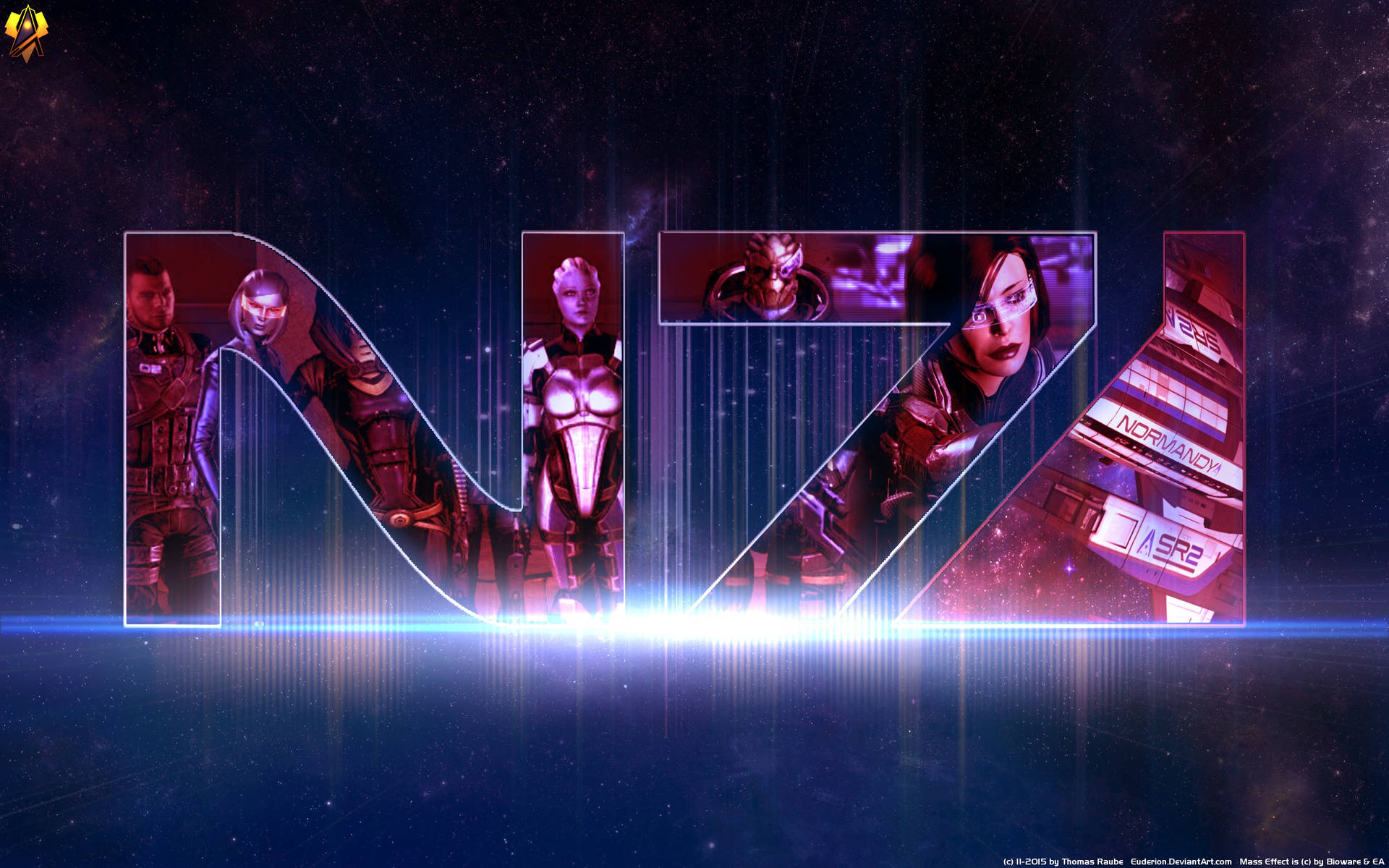 Mass Effect N7 Logo In 4K Wallpaper