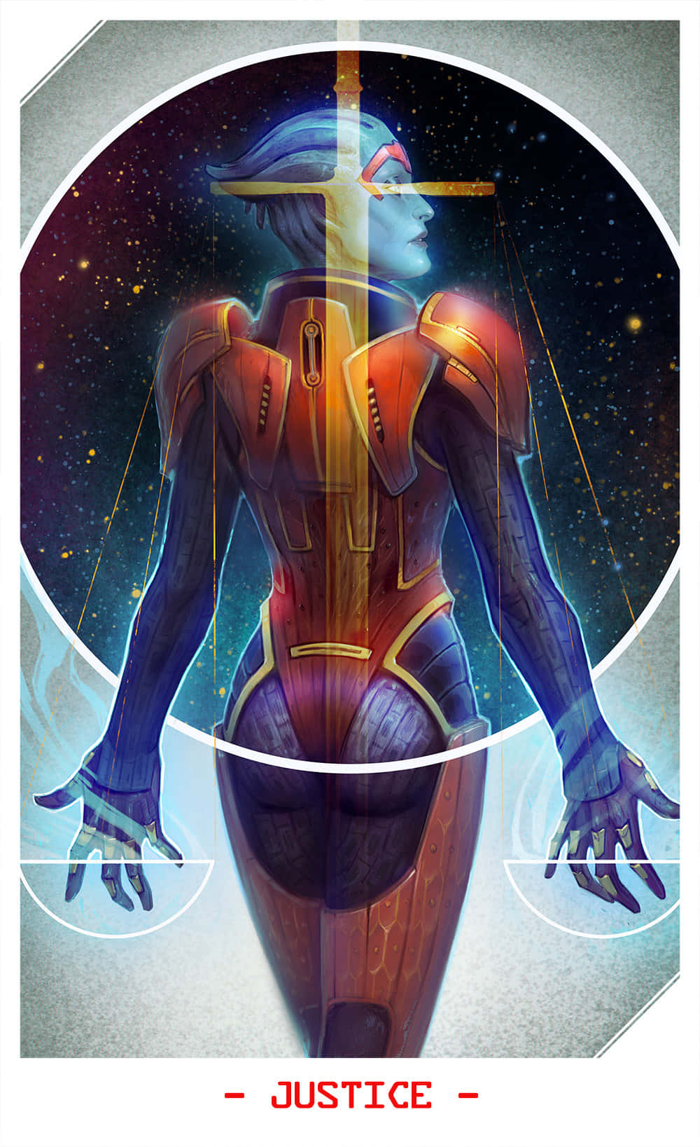 Samara, The Asari Justicar in Mass Effect Universe Wallpaper