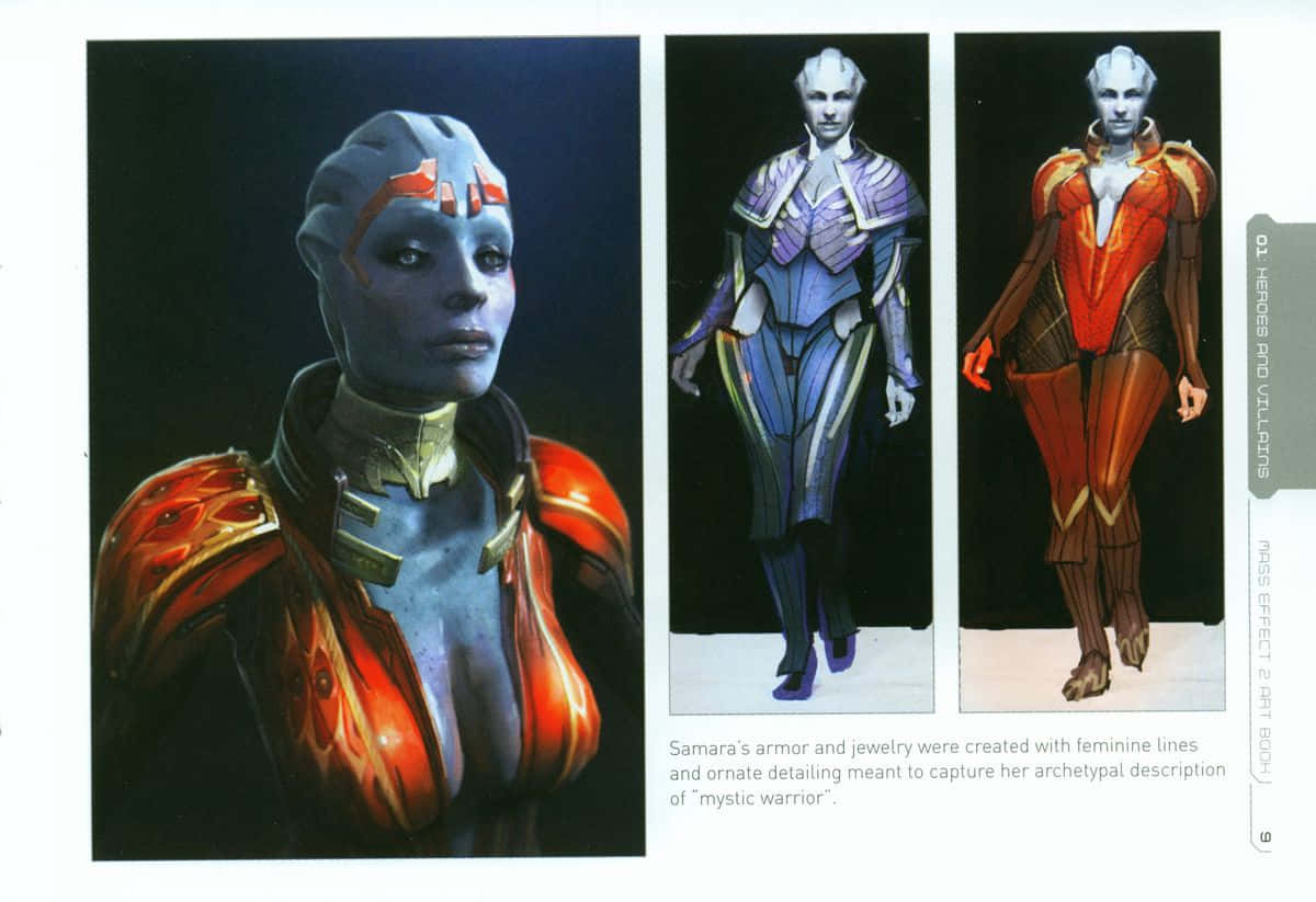 Powerful Samara from Mass Effect Wallpaper