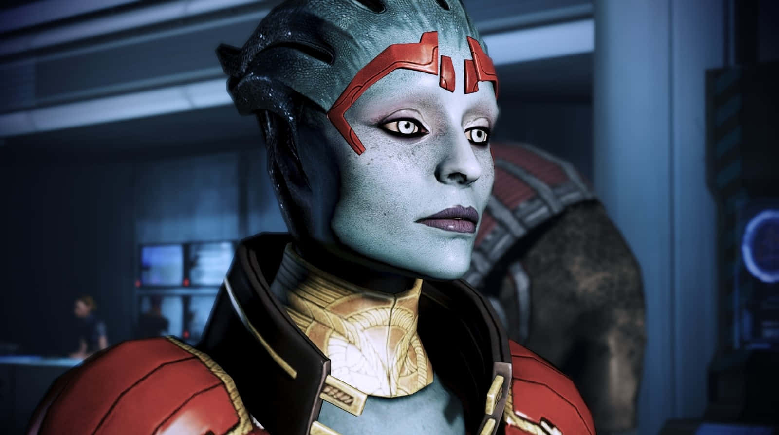 Samara,la Poderosa Justiciera Asari De Mass Effect. Fondo de pantalla