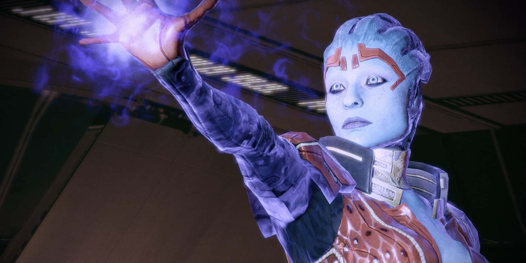Samara,la Poderosa Justiciera Asari En Mass Effect. Fondo de pantalla