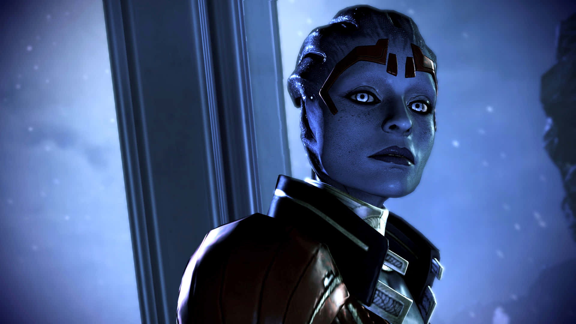 Samarala Justiciera Asari En Mass Effect Fondo de pantalla