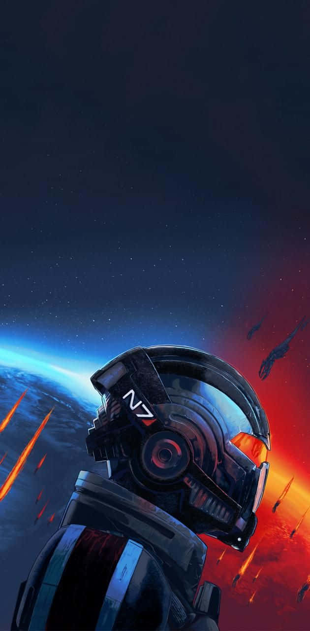 Comandanteshepard Y Su Equipo En La Trilogía De Mass Effect. Fondo de pantalla
