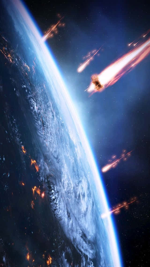 Trilogíade Mass Effect - Comandante Shepard Con La Tripulación Y Escenas Icónicas Del Espacio. Fondo de pantalla