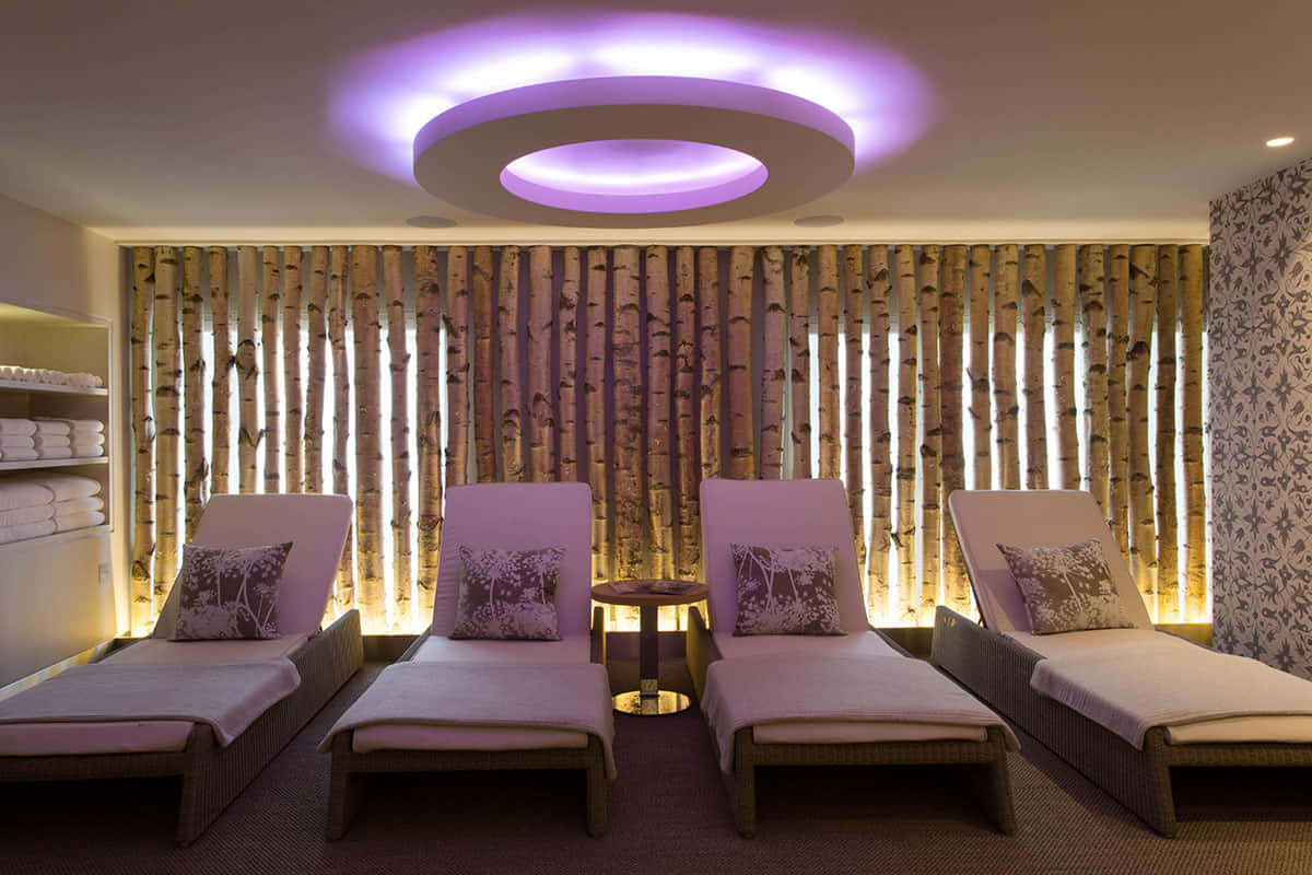 A Room With A Purple Light