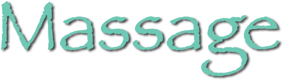 Massage Word Art Logo PNG