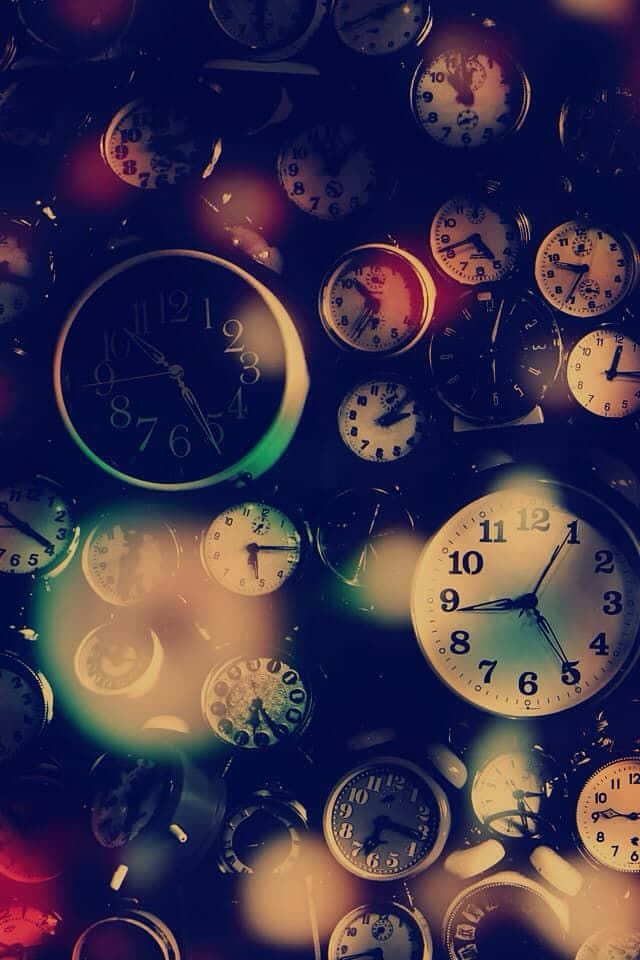 Masses Of Time Clock Wallpaper