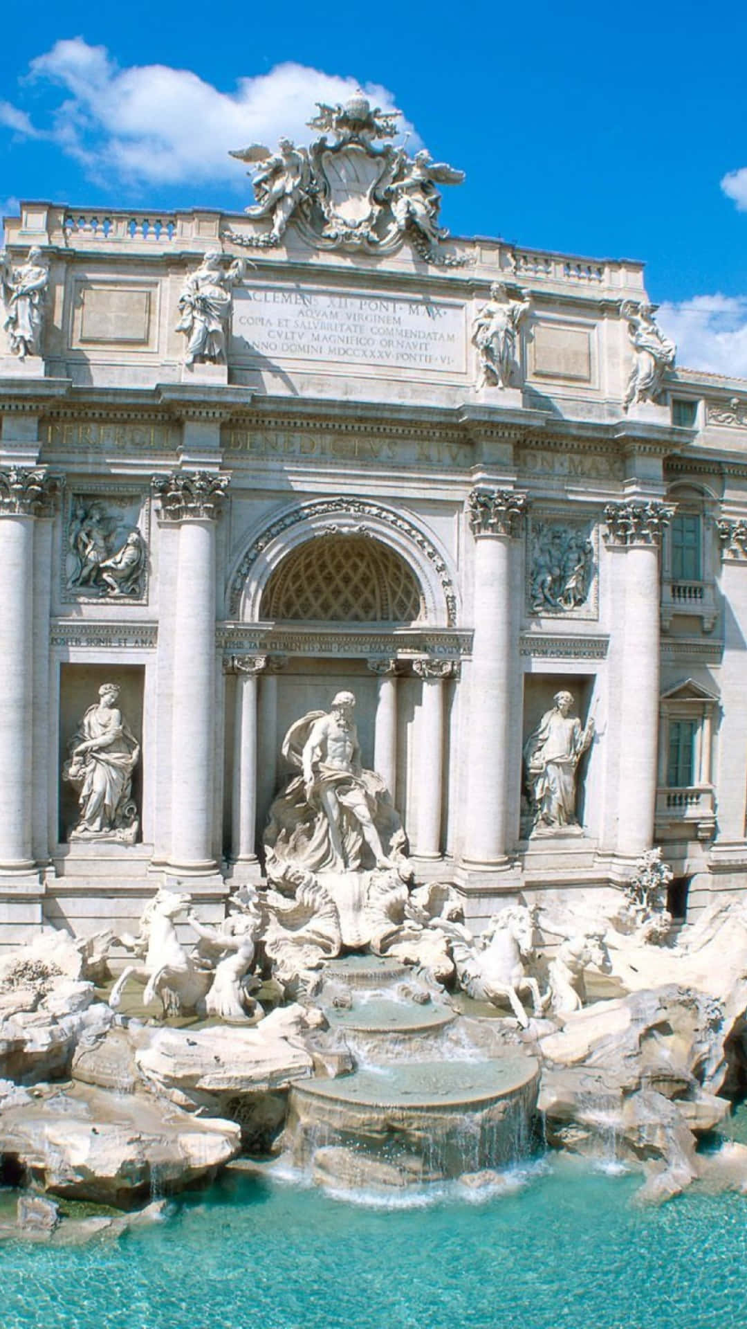Massive Pillars Of The Trevi Fountain Picture