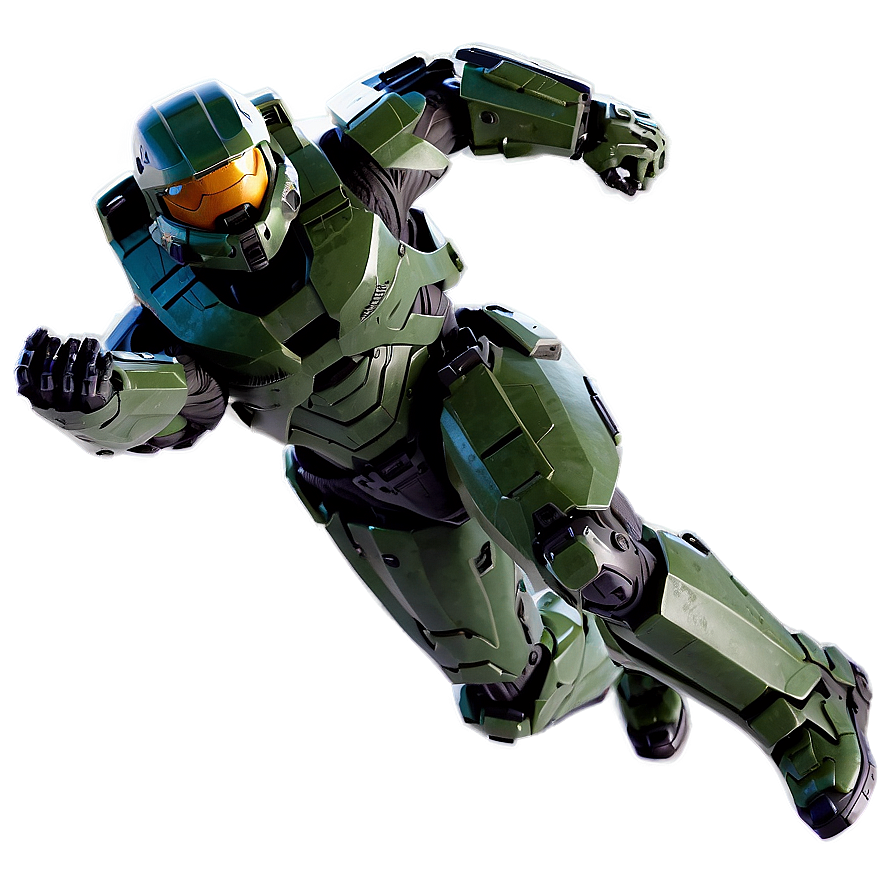 Master Chief Action Pose Png Eyt PNG