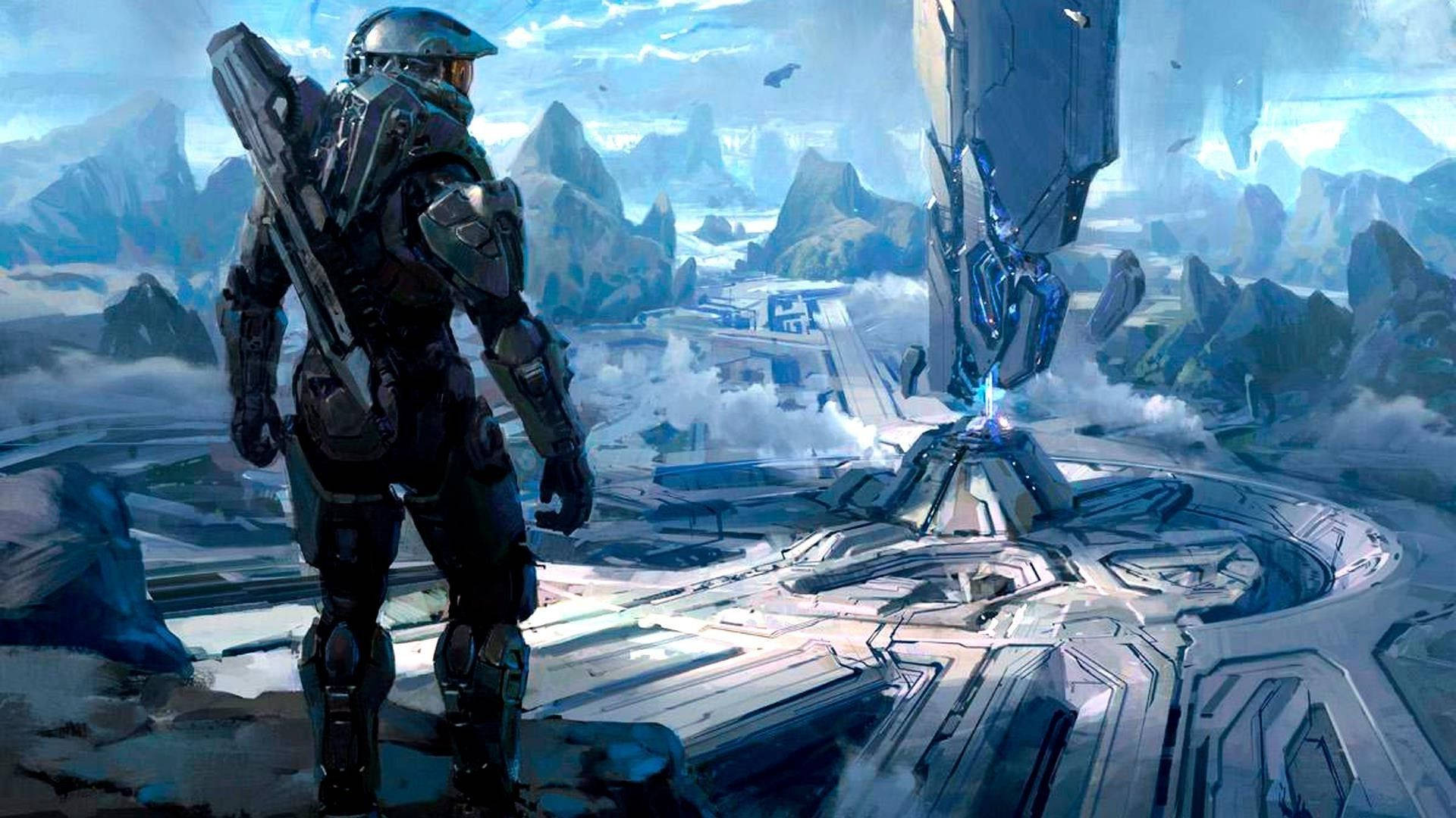 Master Chief And Center Altar Wallpaper