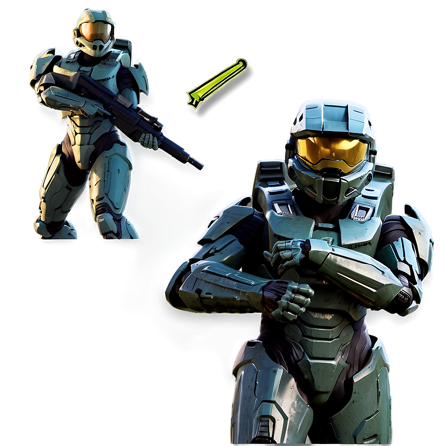 Download Master Chief And Spartan Locke Png 05212024 | Wallpapers.com