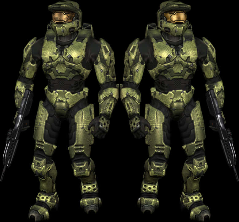 Download Master Chief Dual Stance | Wallpapers.com