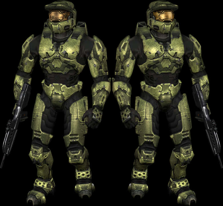 Master Chief Dual Stance PNG