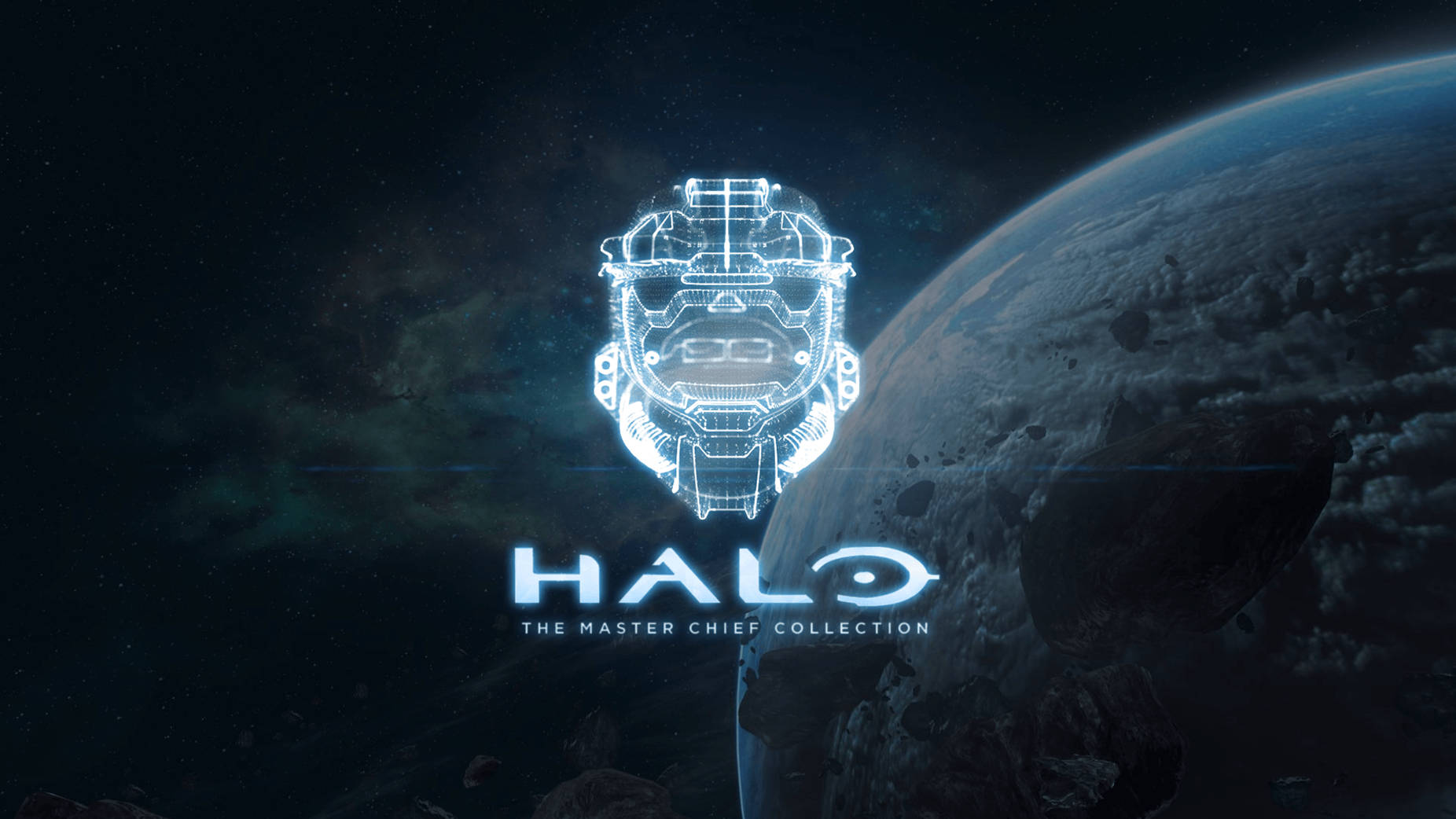Master Chief Earth Halo Logo Wallpaper