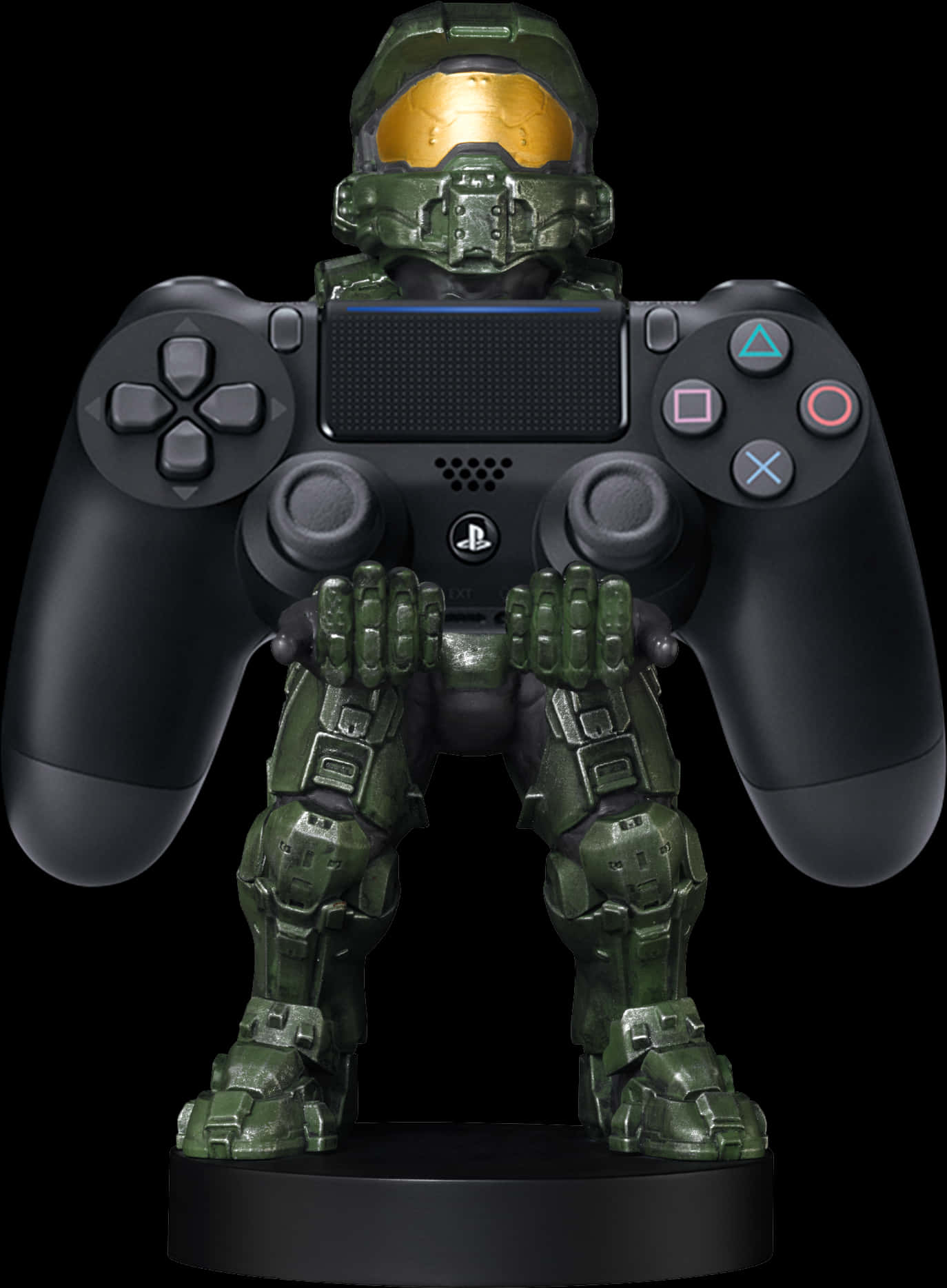 Master Chief Holding P S4 Controller PNG