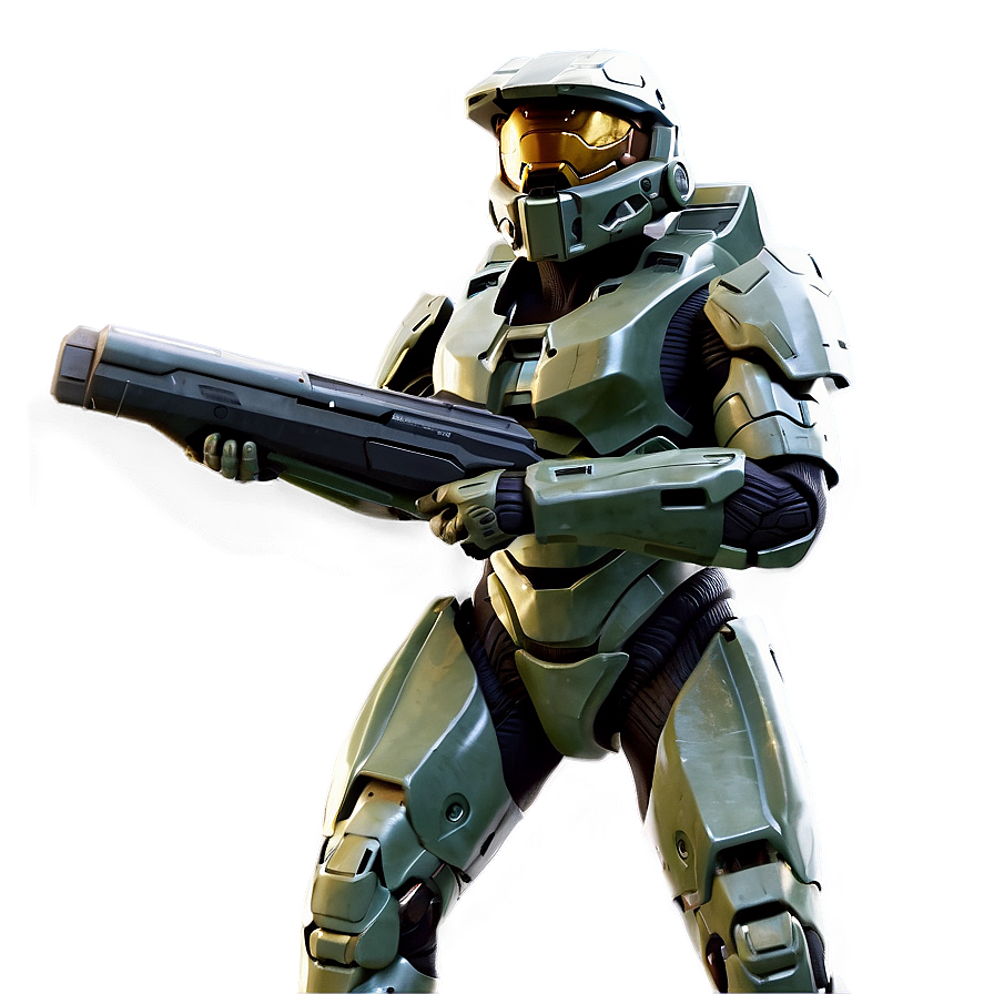 Download Master Chief In Battle Png 05212024 | Wallpapers.com