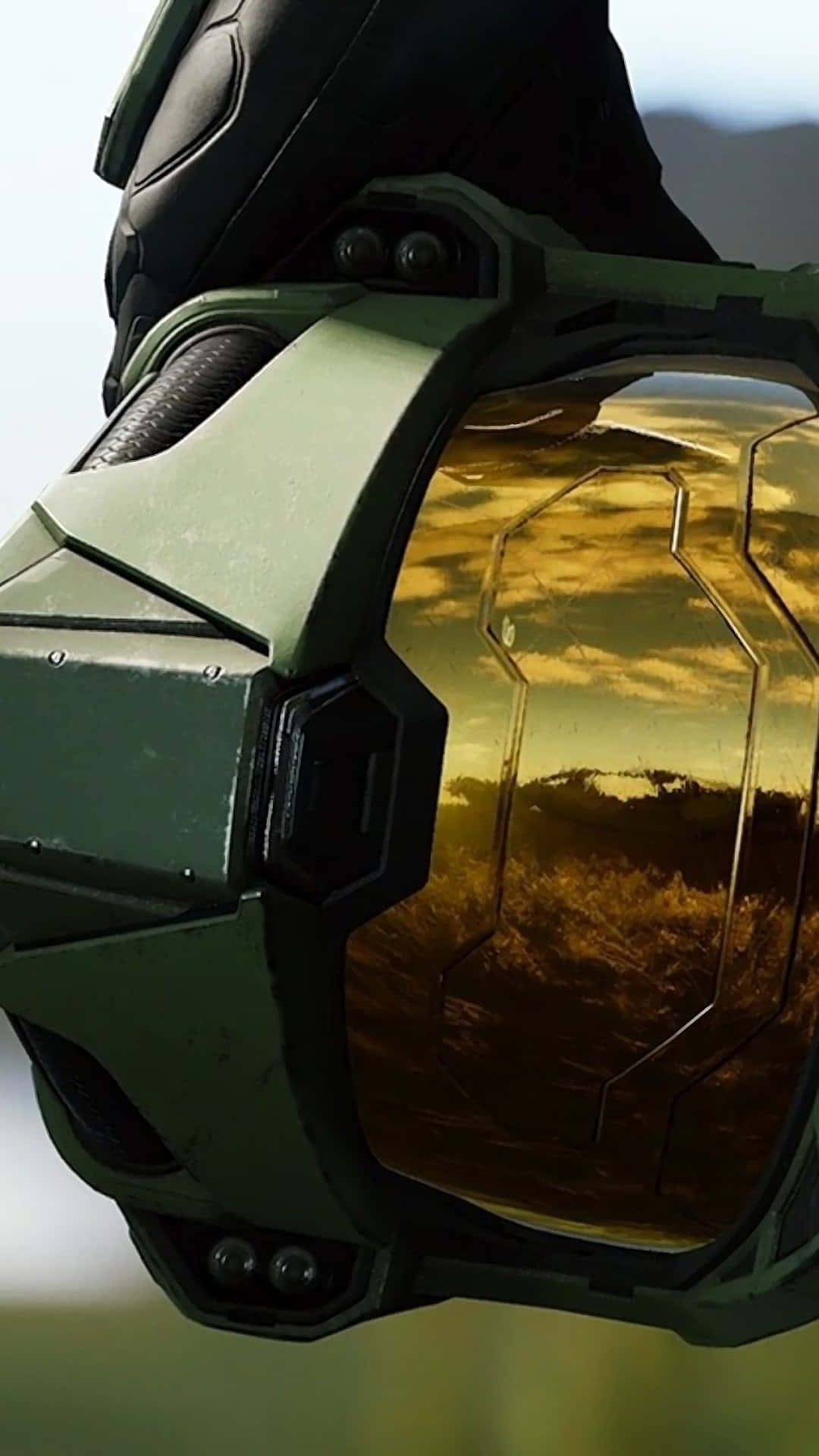 Unlock The Power Of Master Chief With His Stylized Phone Wallpaper