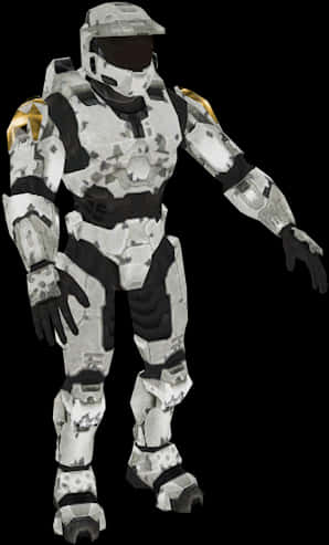 Master Chief Standing Pose PNG