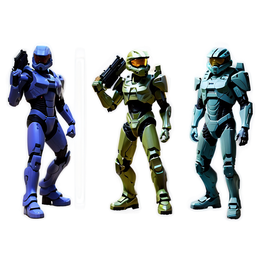 Master Chief Vs. Elite Png 05212024 PNG