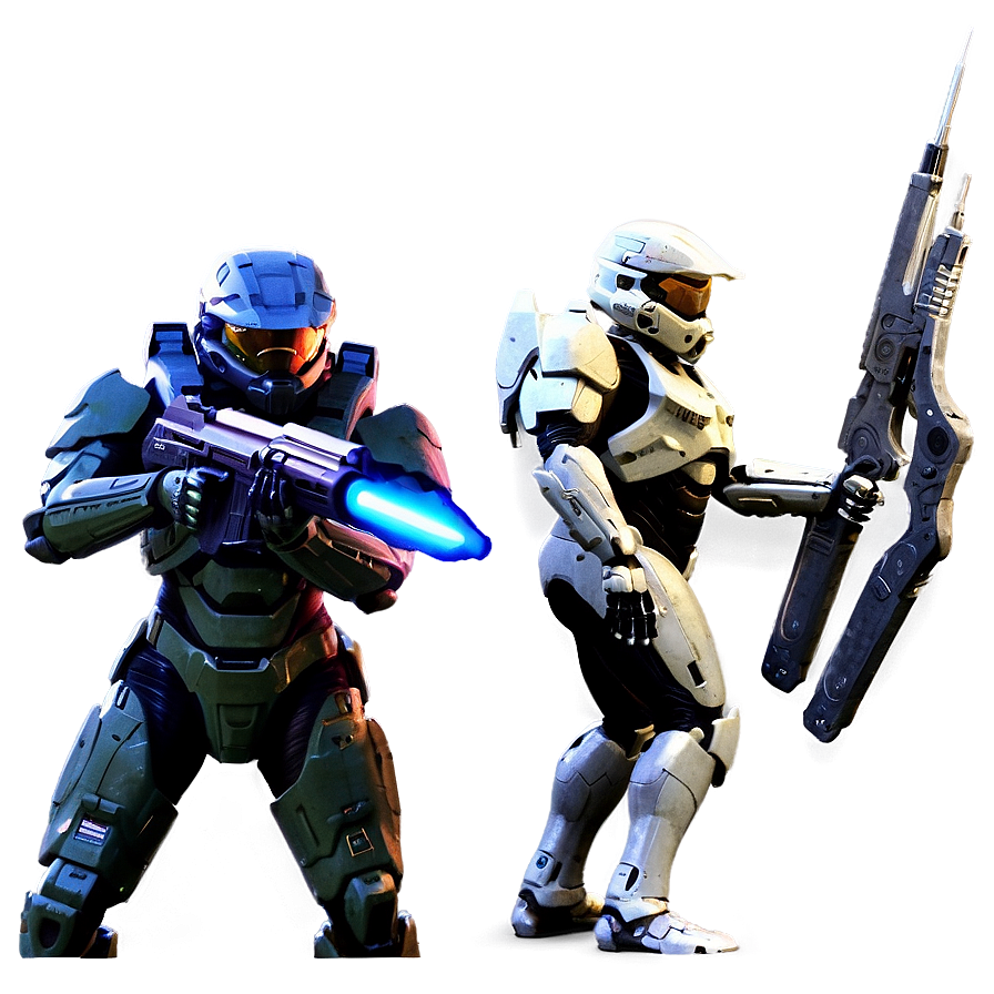 Download Master Chief Vs. Elite Png 05212024 | Wallpapers.com