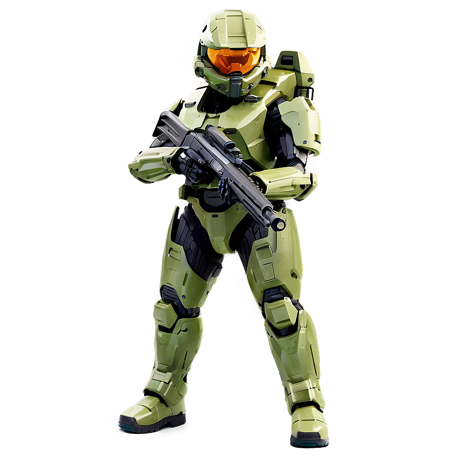 Download Master Chief With Battle Rifle Png 47 | Wallpapers.com