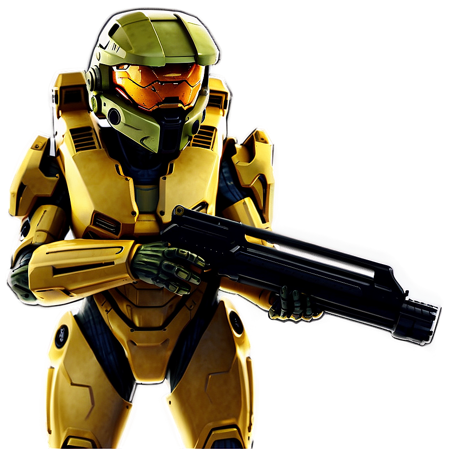 Download Master Chief With Battle Rifle Png Euw31 | Wallpapers.com