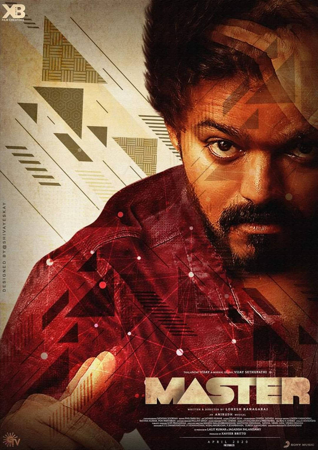 Master Vijay 4k Action Film Poster Wallpaper