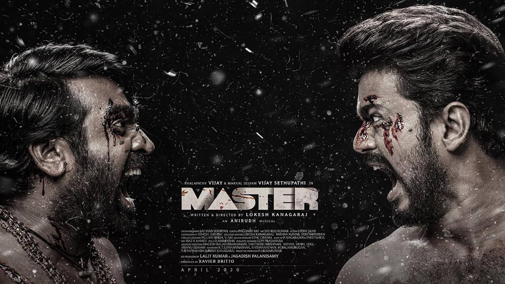 Master Vijay 4K Theatrical Poster Wallpaper