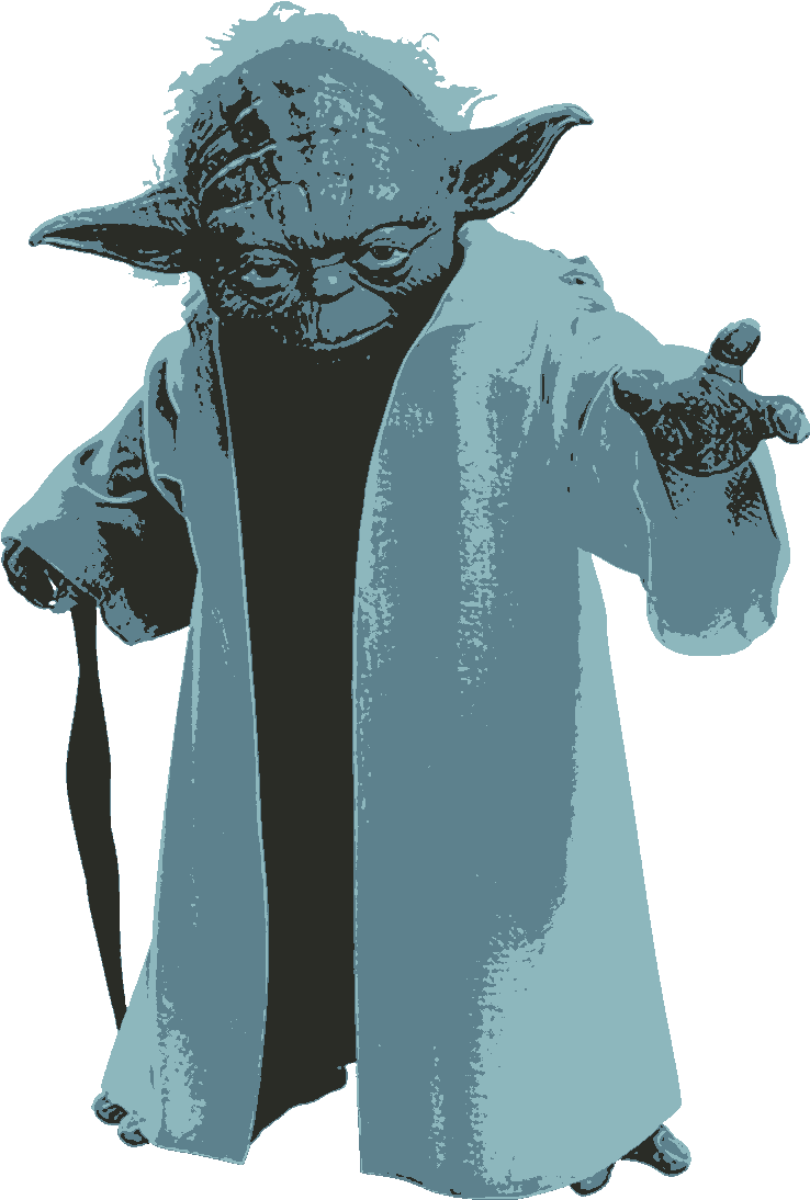 Master Yoda Stylized Portrait PNG