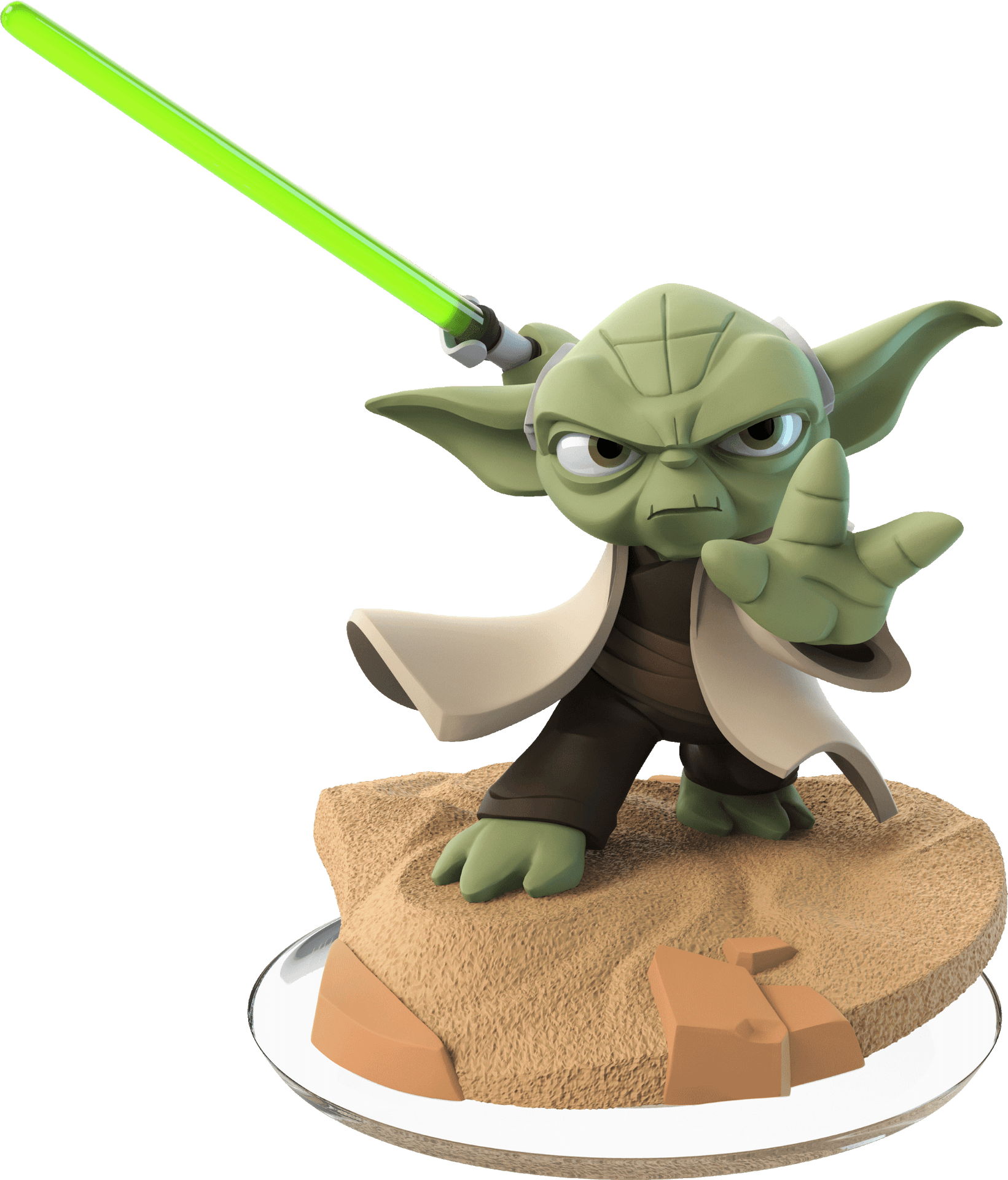 Master Yoda With Lightsaber PNG