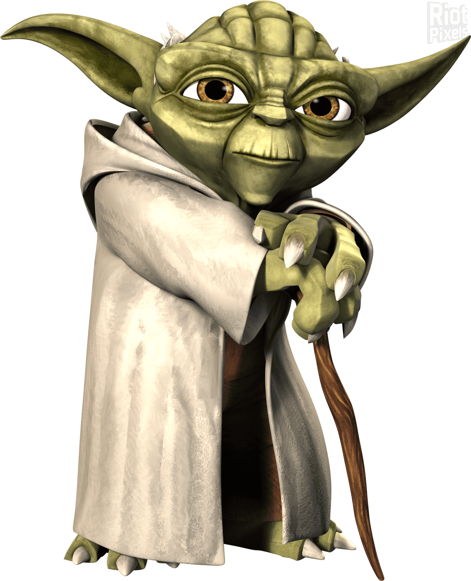 Master Yoda3 D Render PNG