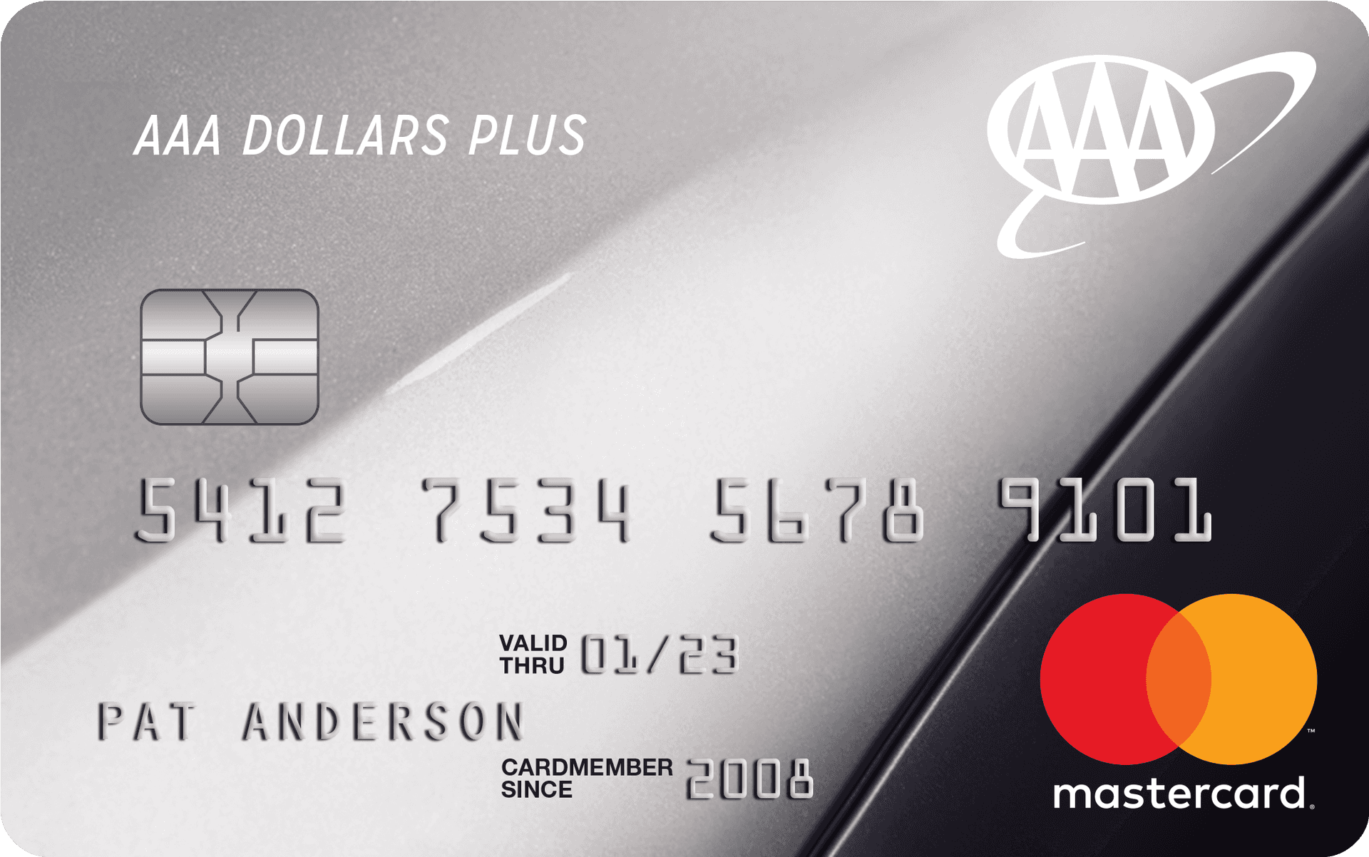 Mastercard A A A Dollars Plus Card PNG