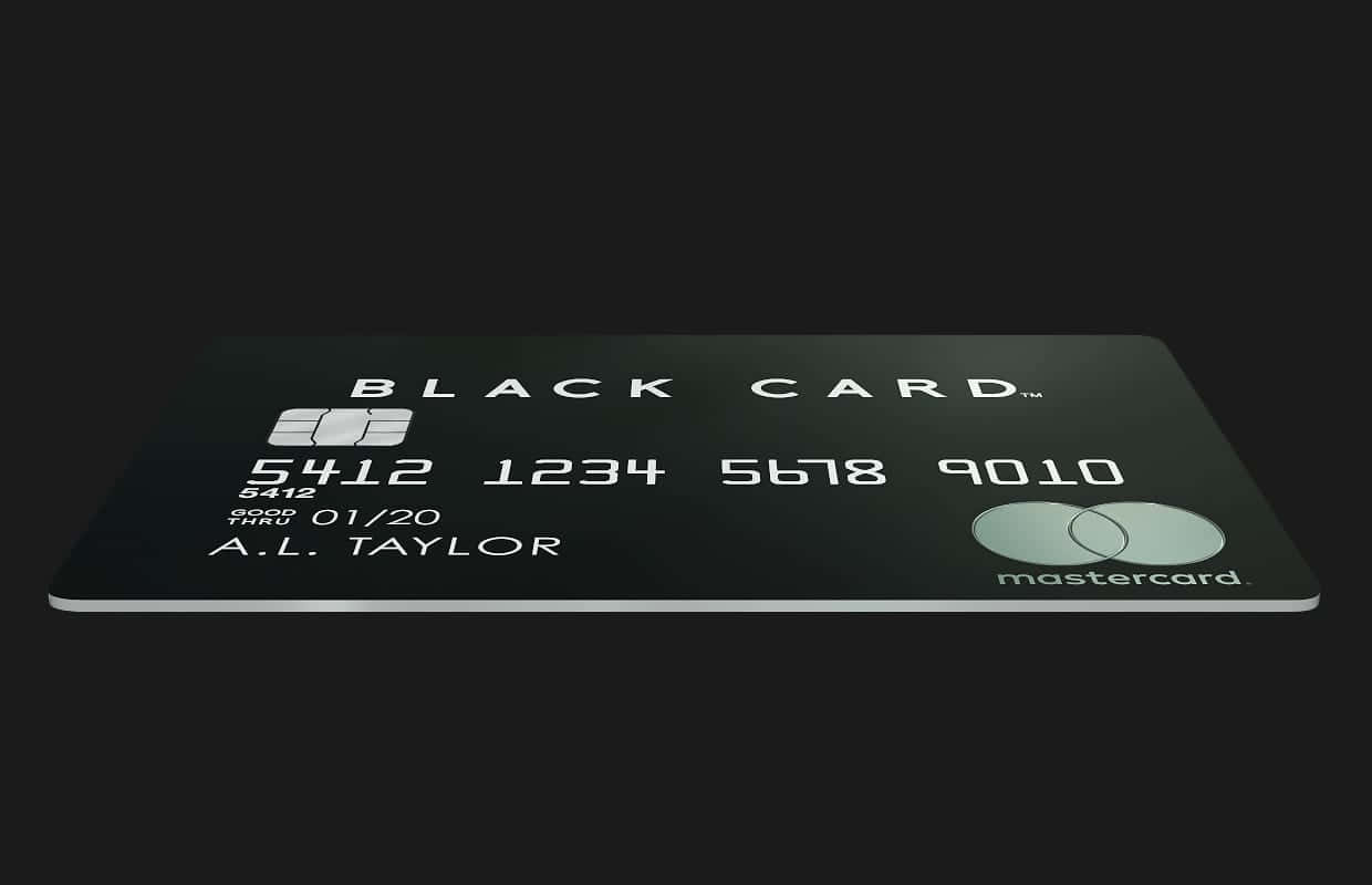 Mastercard Black Credit Card Wallpaper