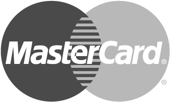 Mastercard Logo Interlocking Circles PNG — MasterCard logo with two overlapping circles one dark gray one light gray with white text and striped center.
