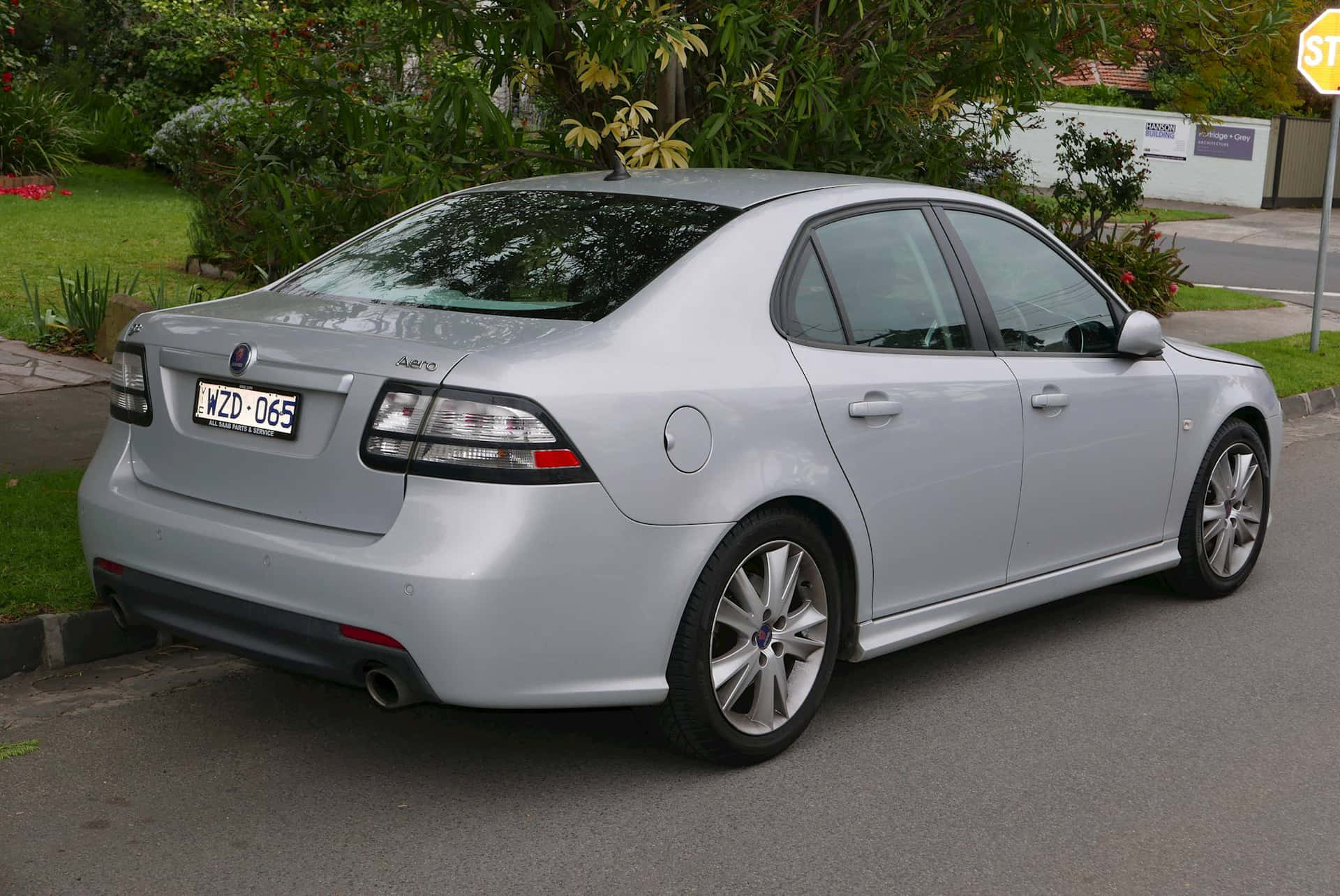 Masterfully Designed Saab 9-3 In A Serene Countryside Setting Wallpaper