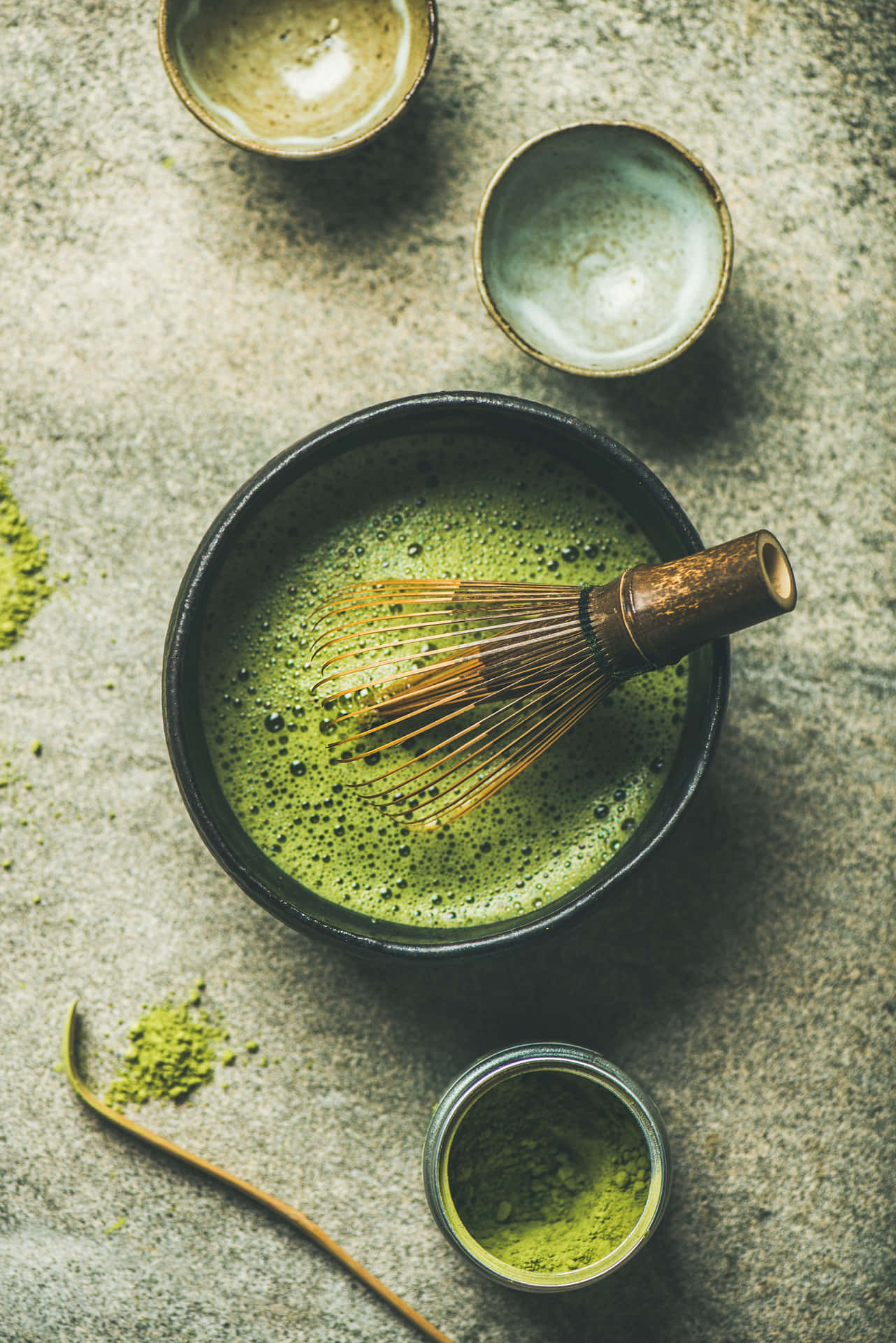 Enjoy this unique Matcha green tea flavor Wallpaper
