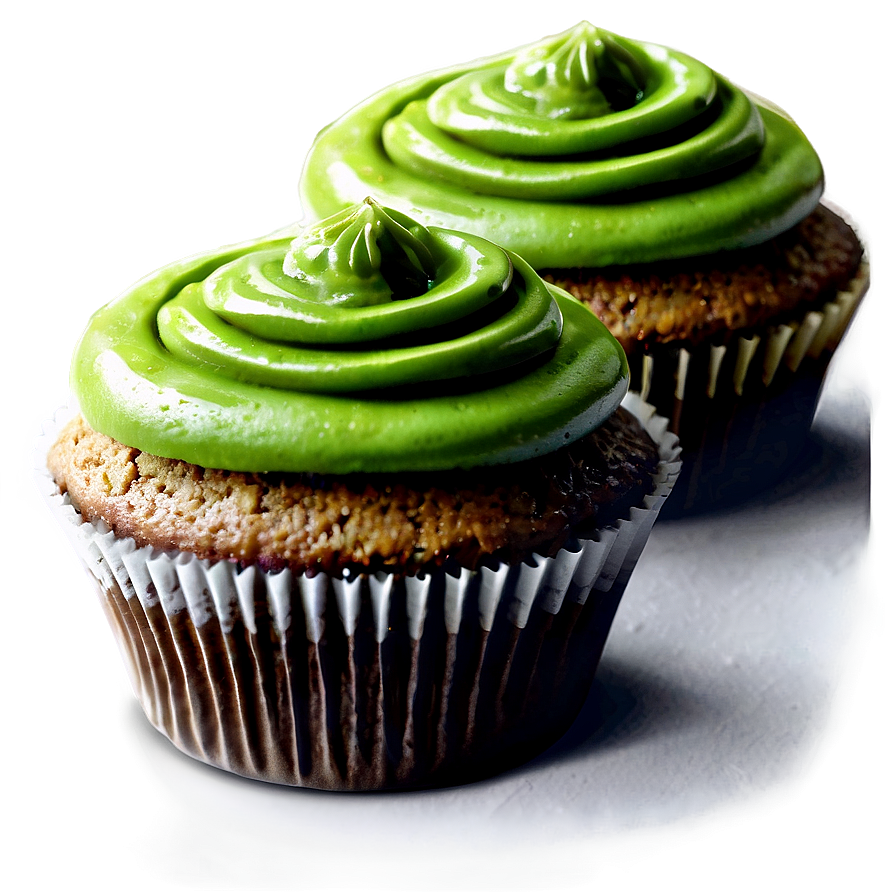 Matcha Cupcakes Png 06112024 PNG