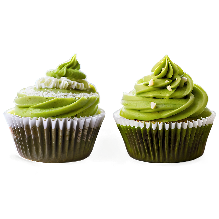 Matcha Cupcakes Png 06112024 PNG